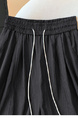 Real Shot High Waist Versatile Women's Wide-Leg Pants Summer Silk Cool Sense Loose Fit Slimming Casual Lace in Black