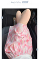 Korean Version of Yamamoto Shorts for Women 2025 Spring and Summer in Pink and White