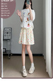 Rainbow Polka Dot Ice Silk Shorts for Women - Summer Thin 2025 New Casual High Waist Sports Mid-Length Pants Wide Leg