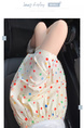 Rainbow Polka Dot Ice Silk Shorts for Women - Summer Thin 2025 New Casual High Waist Sports Mid-Length Pants Wide Leg