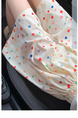 Rainbow Polka Dot Ice Silk Shorts for Women - Summer Thin 2025 New Casual High Waist Sports Mid-Length Pants Wide Leg