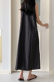 Korean Chic Retro Round Neck Open Line Backless Design Loose Long Vest Cotton and Linen Dress for Women - Color: Black