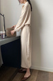 French Style Waist Slimming Temperament Skirt Fairy Super Fairy Forest Dress Goddess Style Loose Long Skirt with Belt - Color: Beige
