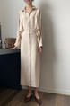 French Style Waist Slimming Temperament Skirt Fairy Super Fairy Forest Dress Goddess Style Loose Long Skirt with Belt - Color: Beige