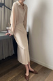 French Style Waist Slimming Temperament Skirt Fairy Super Fairy Forest Dress Goddess Style Loose Long Skirt with Belt - Color: Beige