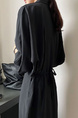French Style Waist Slimming Temperament Skirt Fairy Super Fairy Forest Dress Goddess Style Loose Long Skirt with Belt - Color: Black