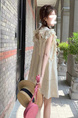 Small Flying Sleeves French Gentle White Dress Women's Summer 2025 New Small Seaside Holiday Baby Dress - Color: Off-White