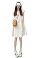 Small Flying Sleeves French Gentle White Dress Women's Summer 2025 New Small Seaside Holiday Baby Dress - Color: Off-White