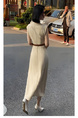 Early Summer Upper Class French Socialite Temperament Goddess Style High Sense Important Occasion Adult Lady-like Woman Wind Waist Tight Dress in Cream Color