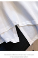 Siloy Real Shot 2025 Summer New ICE Cotton Fashion Hot Girl Alphabet Embroidery Irregular All-Match T-shirt in White
