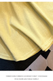 Siloy Real Shot 2025 Summer New ICE Cotton Fashion Small V-neck Short Sleeve Top Versatile Simple Blouse in Lemon Yellow
