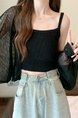Real Shot Wholesale Price 2025 Summer New Korean Style Solid Color Breathable Cardigan Sunscreen Small Jacket Tops for Women in Black