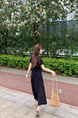 Black Spot Cut Cake Homemade Small French Square Collar Floral Temperament Slim Dress Fat MM Large Size Women's Clothing