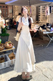 New Chinese Style Cheongsam White Dress Small Dress in Stock in Ivory White