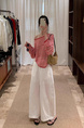 Brivin Red Striped Diagonal Collar Thin Knitted T-shirt for Women in Red and White 2025 Summer New Lazy Wind Sun Protection Underwear