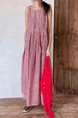 2025 Summer New Red French Suspender Skirt Plaid Sleeveless Dress Women