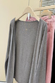 Real Shot of Summer Thin Sun-Proof Cardigan Jacket for Women in Gray, Korean Style Casual Versatile Long-Sleeved Lazy Chic Tops