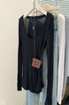 Real Shot of the New Summer U-Neck Long-Sleeved Sun Protection Blouse for Women in Black, Slim Korean Style, Thin and Slightly Transparent, Air-Conditioning Top T-Shirt