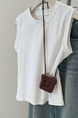 Real Shot of Pure Cotton Ribbed I-Shaped Vest for Women in Summer in White, New Slim Fit Korean Style Short Sleeveless T-Shirt for Small Size