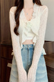Real Shot Wholesale Price 2025 Summer New Three-Dimensional Flower Design Breathable Sun Protection Clothing Cardigan Jacket Women's Clothing in White