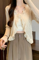 Real Shot Wholesale Price 2025 Summer New Three-Dimensional Flower Design Breathable Sun Protection Clothing Cardigan Jacket Women's Clothing in Cream