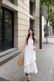 High Quality Vest Dress Women's Summer 2025 New Style French Style Elegance Superior Sense Seaside Vacation Long Skirt White