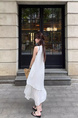High Quality Vest Dress Women's Summer 2025 New Style French Style Elegance Superior Sense Seaside Vacation Long Skirt White