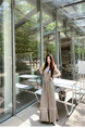 Zhou Zhang Chapter Rose Fu Flower Set French Style Vintage Strap Beige Dress Sleeveless Slim Fit Slimming Elegance Long Skirt Summer
