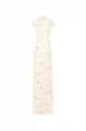 New Chinese Style National Style Eia A Yao Lantern Dream Embroidery Cheongsam Dress Women's Summer Beaded Halo Dyeing Long Skirt in Cream