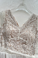 Htdog Hot Dogs Very Spicy Light Yarn Dance Lace Splicing Mesh Fabric Design Waist-cinching Slimming Sleeveless Dress in Light Pink