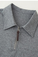 Real Shot of a Large Number of Spot Short-Sleeved T-Shirts for Women 2025 New Summer Casual Simple Fake Two-Piece Polo  Gray