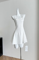 Lazy Didi Swanlike Rose Life 2.0 A Version Big Skirt Bow Princess Dress - White