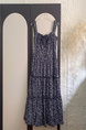 Monday 5.7/10:00am Hanano Overture Chest Drawstring Lace Patchwork Suspender Dress with Large Skirt - Navy Blue