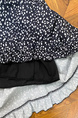 Monday 5.7/10:00am Hanano Overture Chest Drawstring Lace Patchwork Suspender Dress with Large Skirt - Navy Blue