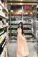 Real Price and Real Shot Dress Women's Lace Stitching French Long Skirt - Light Pink