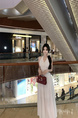 Real Price and Real Shot Dress Women's Lace Stitching French Long Skirt - White