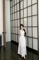 Real Price and Real Shot Dress Women's Lace Stitching French Long Skirt - White