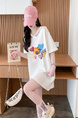 Official Pictures and Real Prices Douyin Quality/Back Collar/Lose Mid-Length Stylish V-Neck Design Top in White