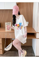 Official Pictures and Real Prices Douyin Quality/Back Collar/Lose Mid-Length Stylish V-Neck Design Top in White